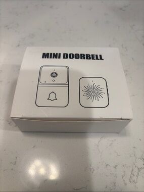 Mini Doorbell Wireless Door Chime Receiver - White
